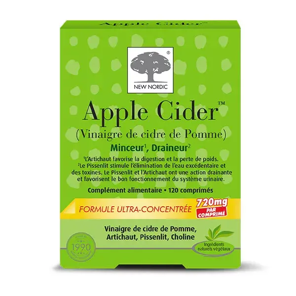 Sidra de maçã New Nordic, 120 comprimidos