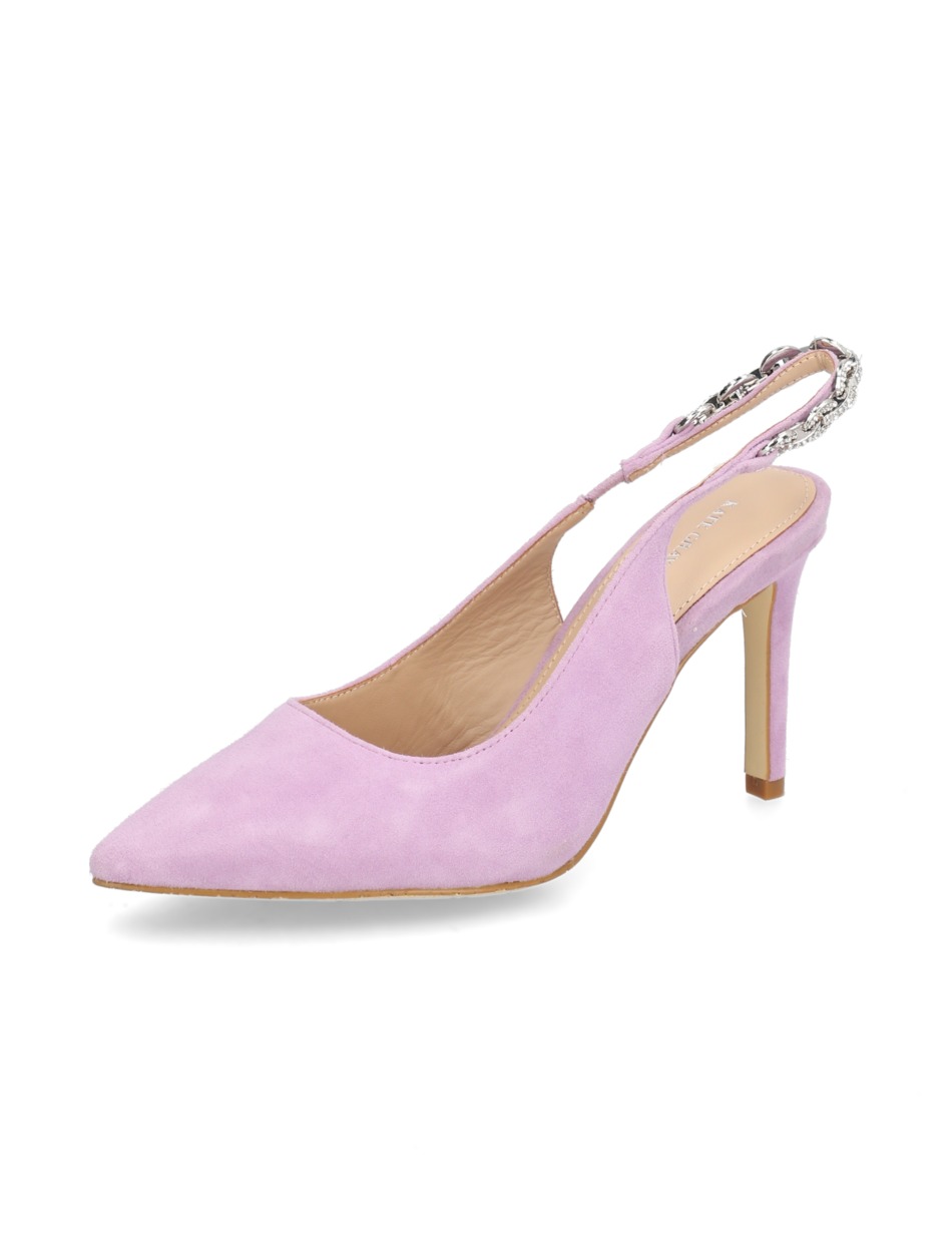 Veloursleder Slingpumps