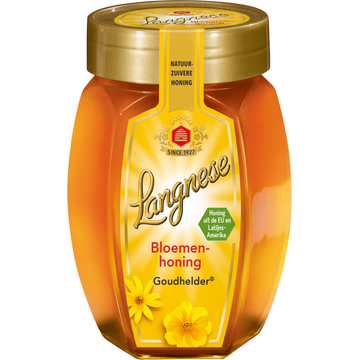 Langnese Bloemenhoning Goudhelder 375g