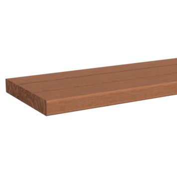 Vlonderplank Hardhout glad ca. 2,8x19 cm, lengte 245 cm