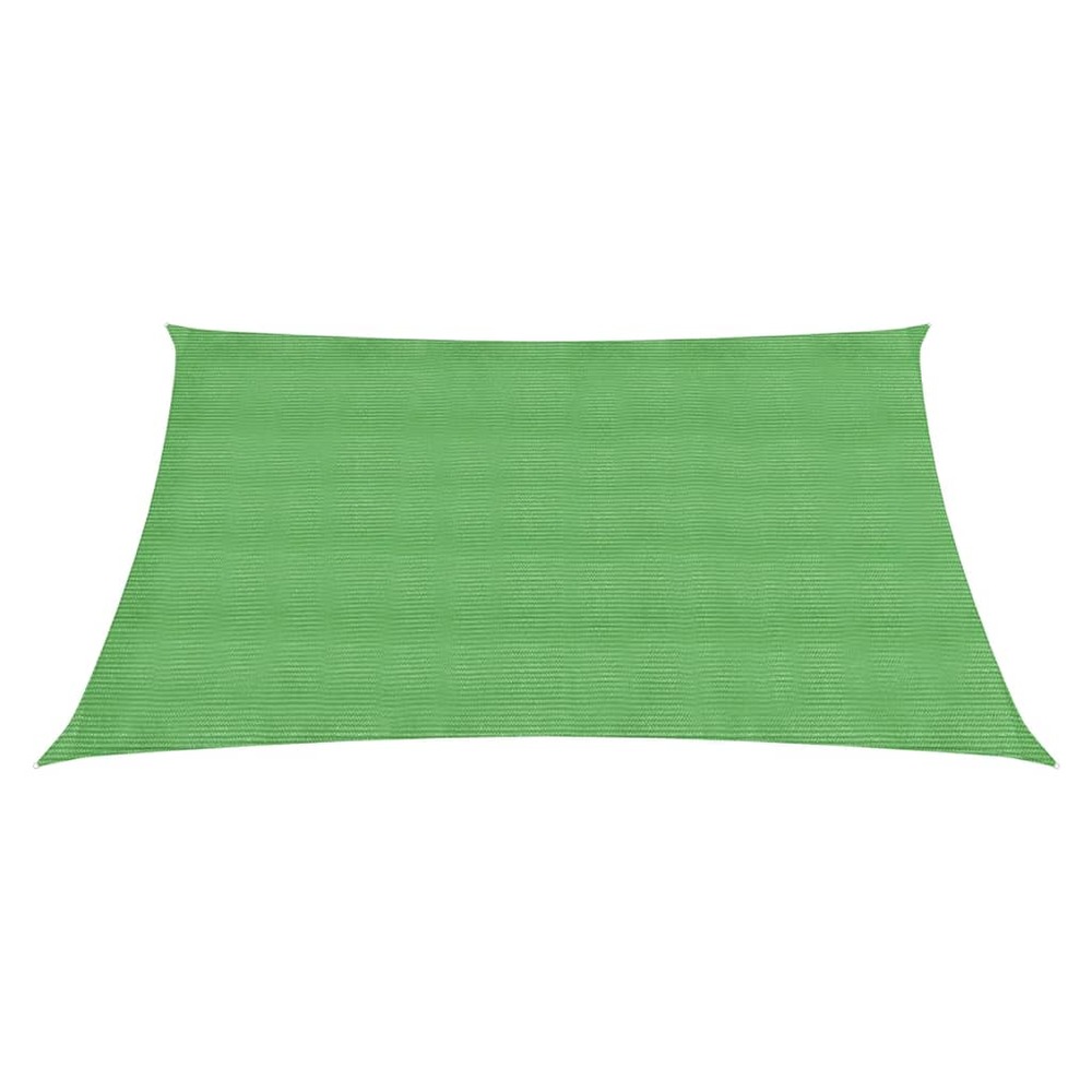 Voile toile d'ombrage parasol 160 g/m² pehd 3/4 x 3 m vert clair