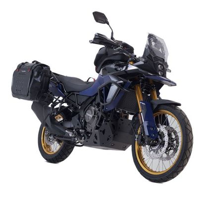 Sacoches cavalières SW-MOTECH SysBag WP L/L (27-40 litres x 2) complet avec support - Noir