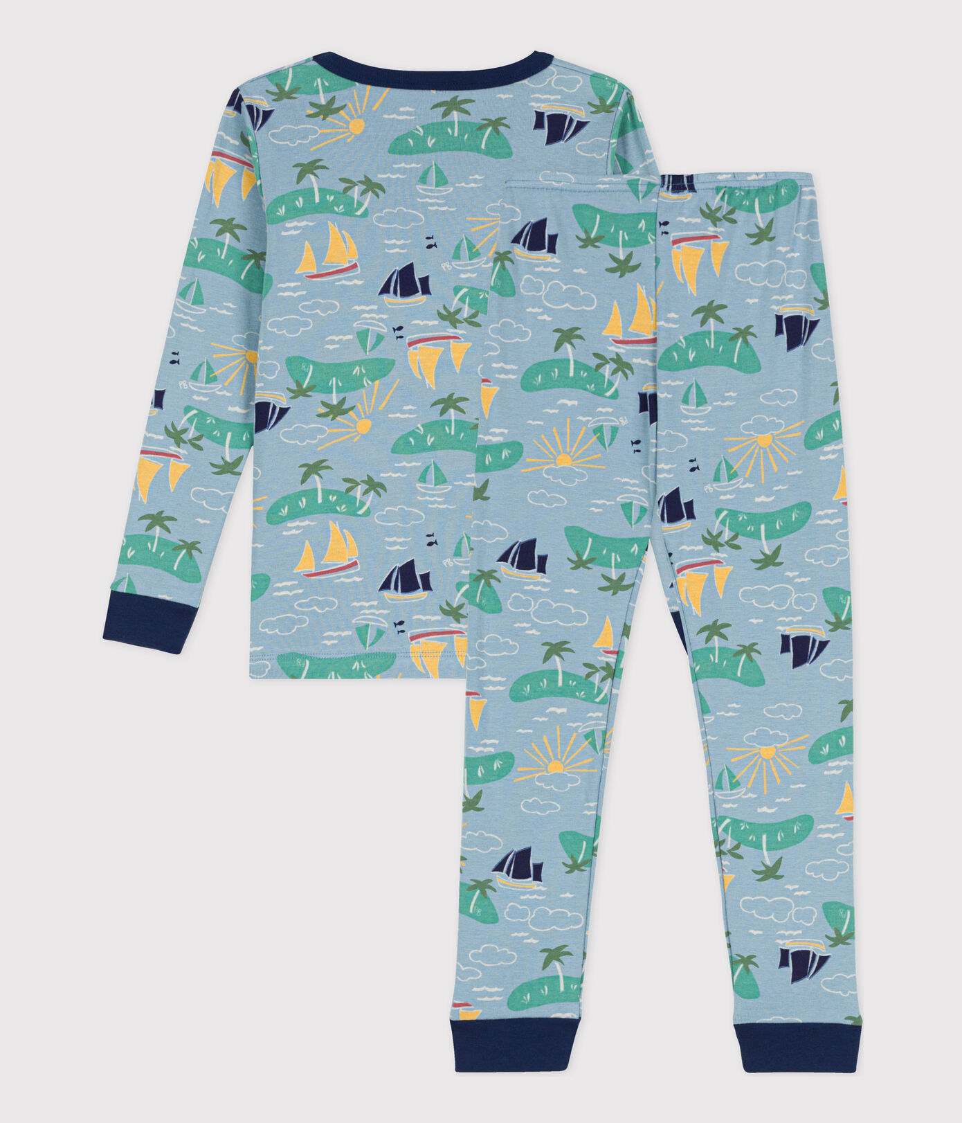 Pyjama ajusté explorateur en coton petite fille/petit garçon