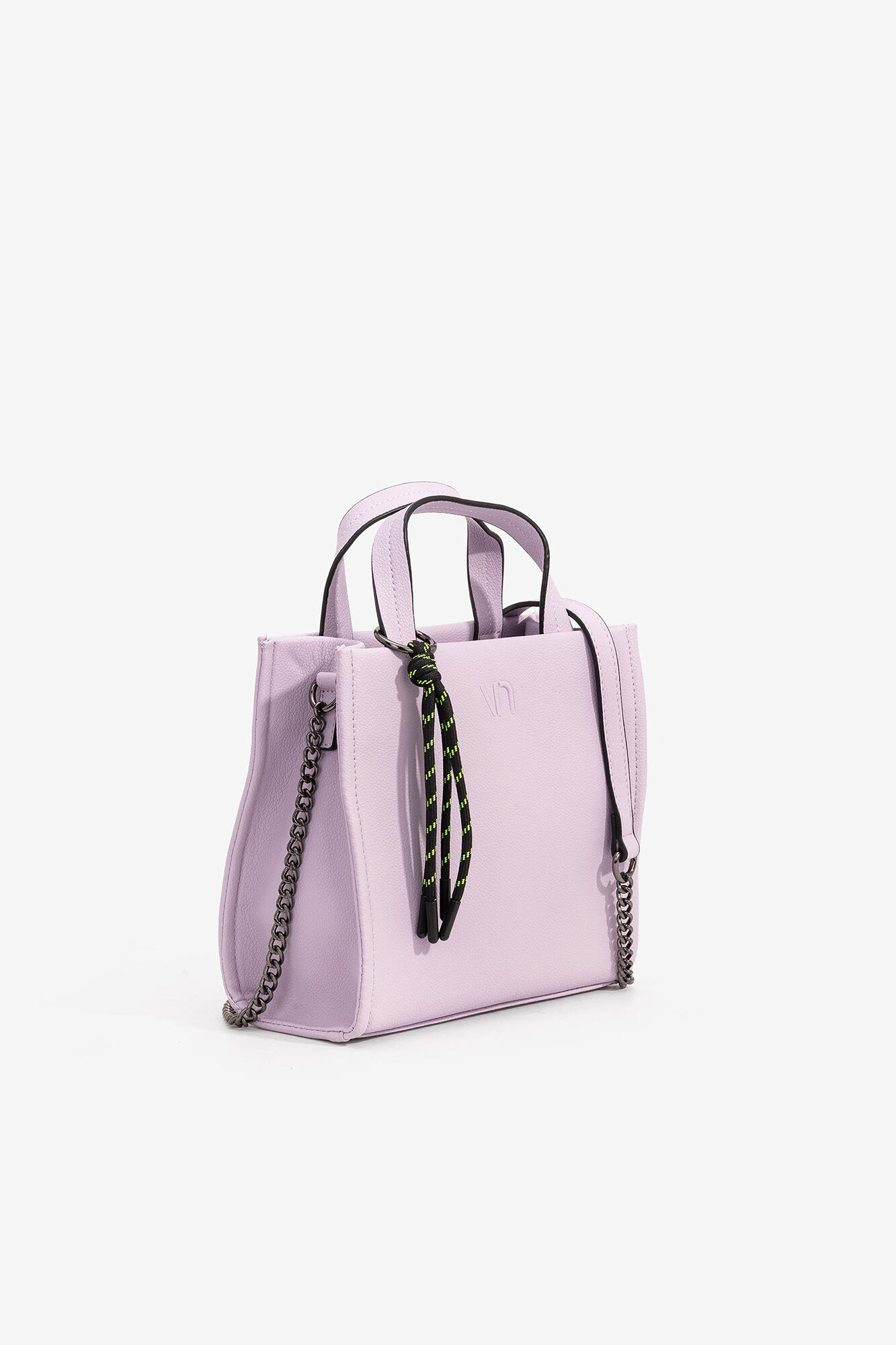 Bolsa urbana rosa contrastante