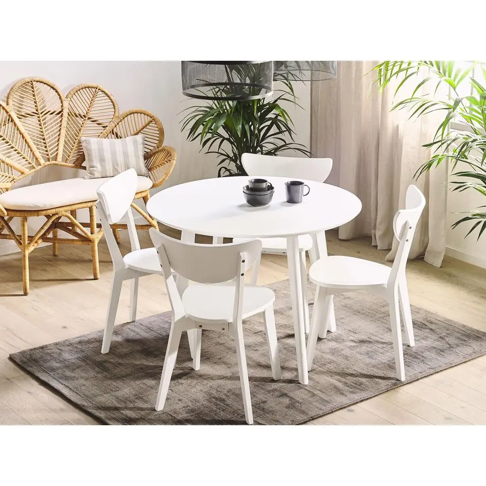 ROXBY - Eettafel - Wit - 100 x 100 cm - MDF