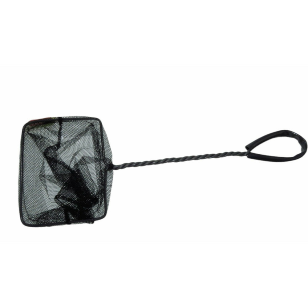 Epuisette filet noir, maille moyenne, 12 cm x 11 x 37 cm, aquarium