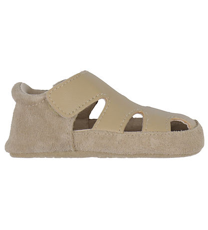 Melton Leder-Krabbelschuhe - Desert Taupe