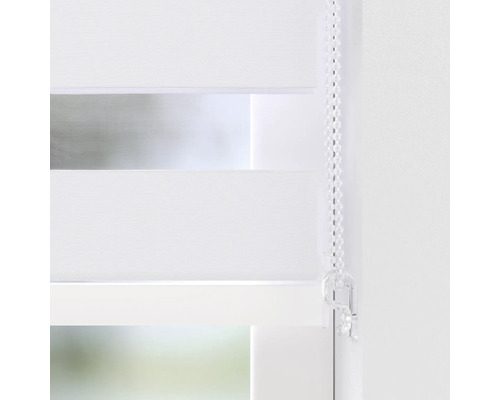Soluna verduisterend dubbel rolgordijn D-R6 met cassette, wit, 40x175 cm