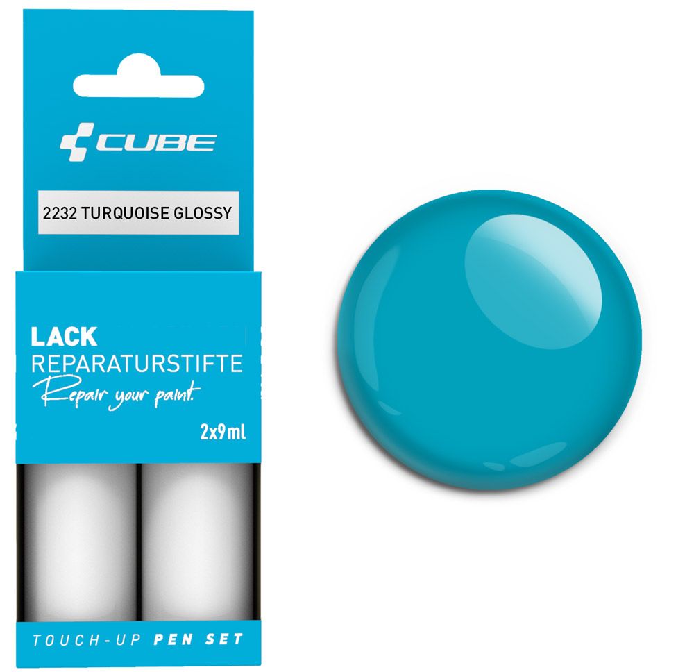 Cube Lackreparaturstift Set TURQUOISE glossy kaufen | Bike-Discount