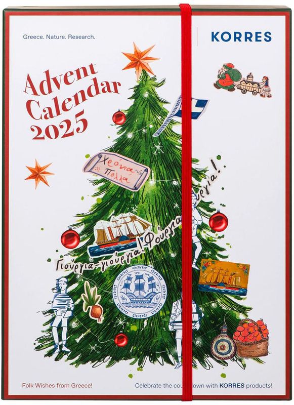 KORRES - Adventskalender 2025 - 24 Producten - Gezichtsverzorging en Lichaamsverzorging