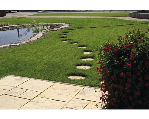 Betonnen terrasplaat India woestijnzand multiformaat dikte 4 cm (1 pallet = 9,72 m² komt overeen met 6 sets van 1,62 m²)