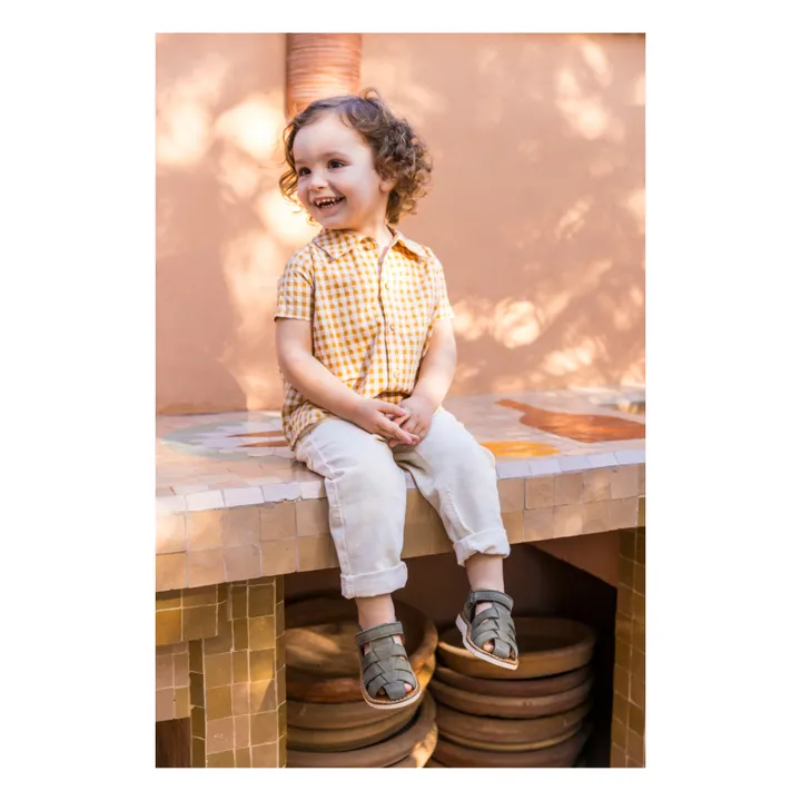 Pom d'Api Sandales Waff Papy | Khaki