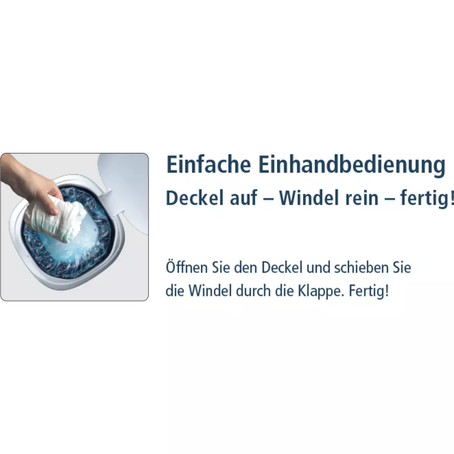 Angelcare® Windeleimer Classic XL inklusive sieben Nachfüllkassetten