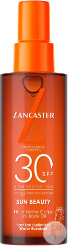 Lancaster Sun Beauty Fast Tan Optimizer Huile Sèche Soyeuse IP30 Corps Toutes Peaux 150ml