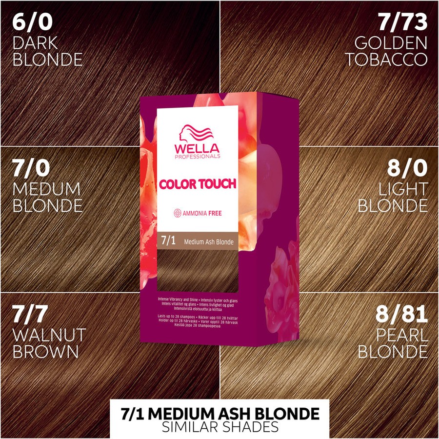 Wella Professionals Color Touch Rich Natural Medium Ash Blonde 7/1 130ml