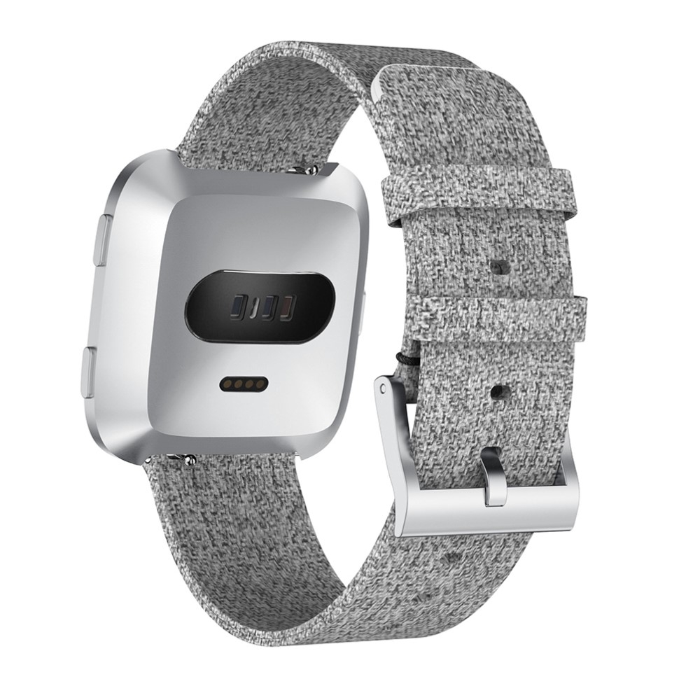 Fitbit Versa / Versa 2 / Versa Lite Ersatz Stoff Armband - Grau