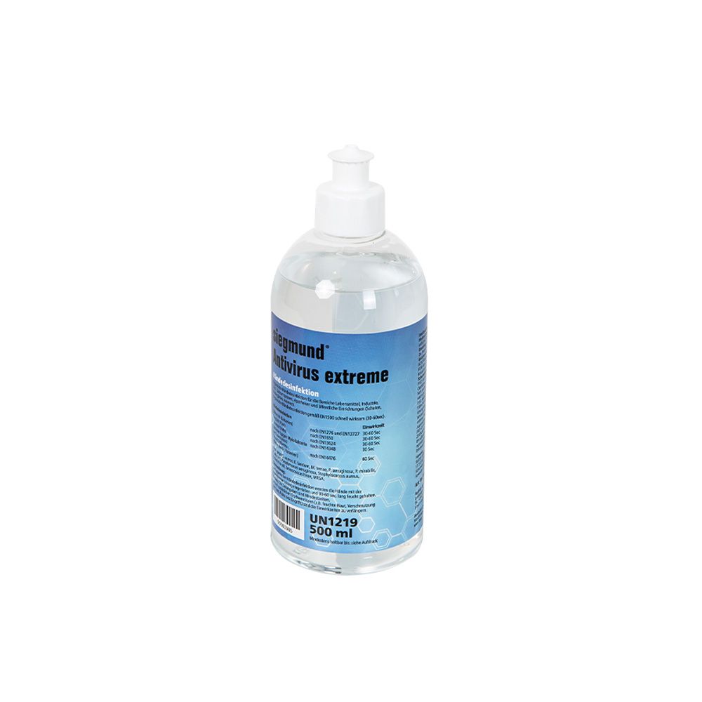 siegmund care Antivirus extreme Handdesinfektionsmittel (Push-Pull-Flasche 500ml)