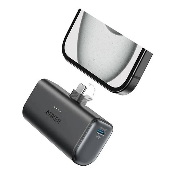 Anker - Nano - Power Bank - (22.5W, Indbygget USB-C Stik) - Sort