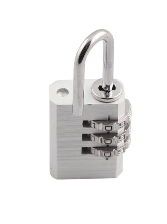VORHÄNGESCHLOSS mit Code  silber