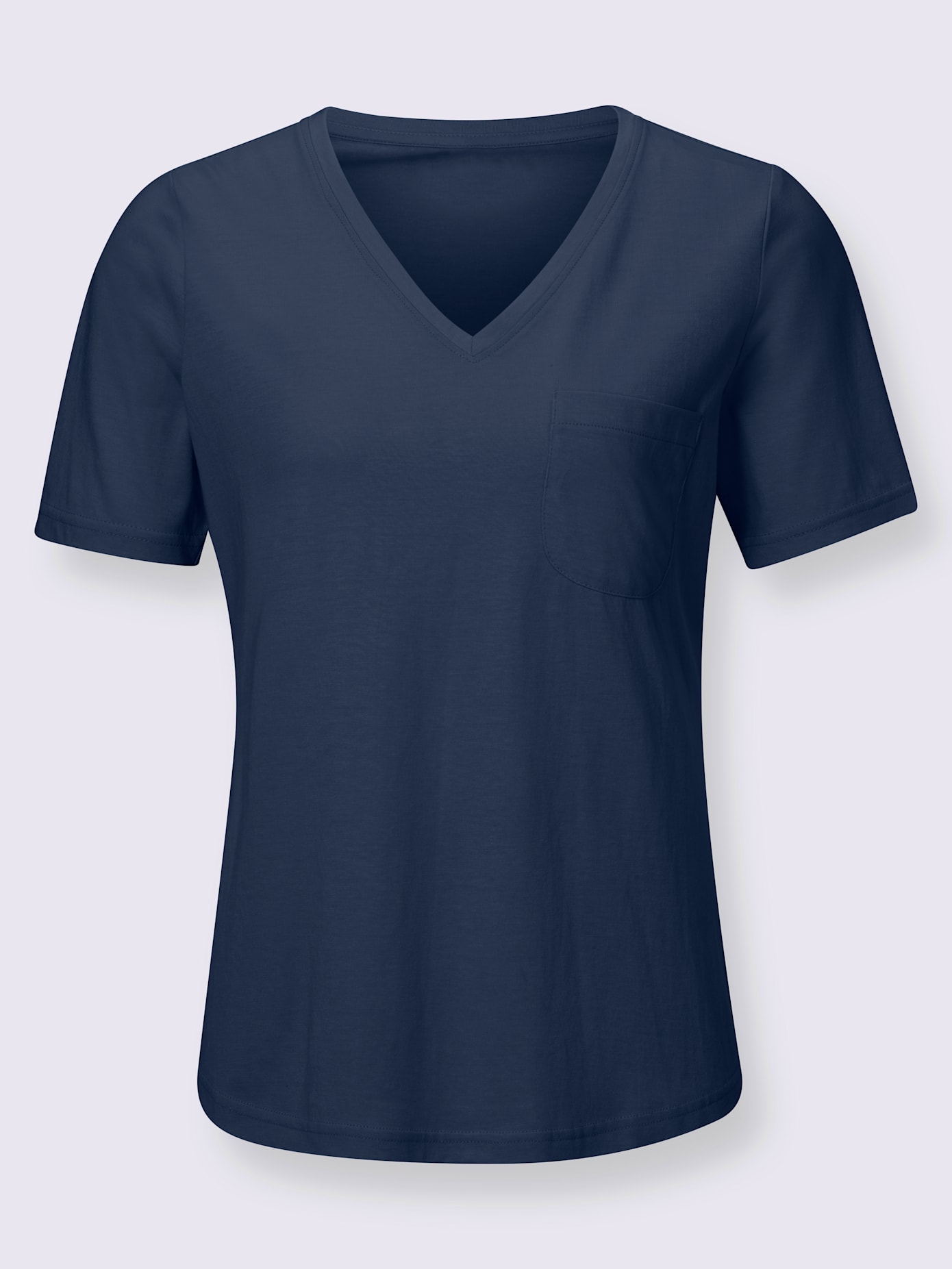 T-shirt en v 50% coton