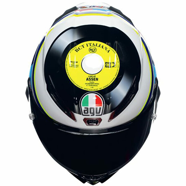 AGV - Casque Pista GP RR Assen 2007 Bleu / Rose / Blanc / Noir / Jaune