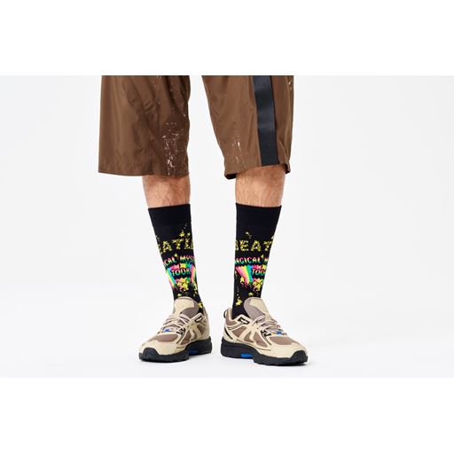 Happy Socks Beatles Magical Mystery Tour Strømper, Black, 41-46