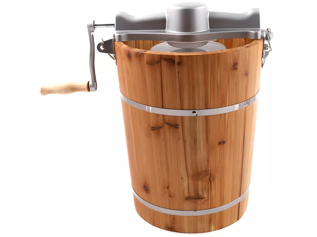 Sorbetière électrique GIVRETO en bois 5.5 L