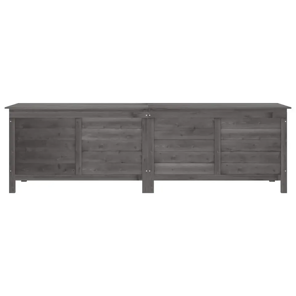 vidaXL - Tuinbox - Antraciet - Bewerkt hout