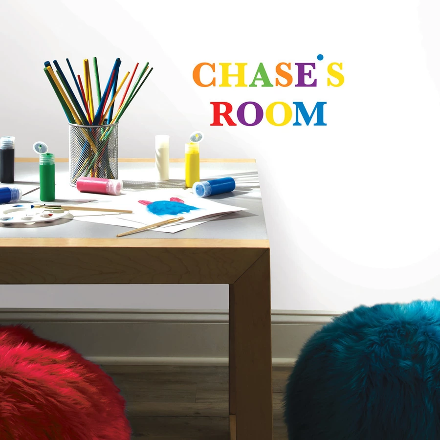 Room Mates Buchstaben Bunt Mehrfarbig