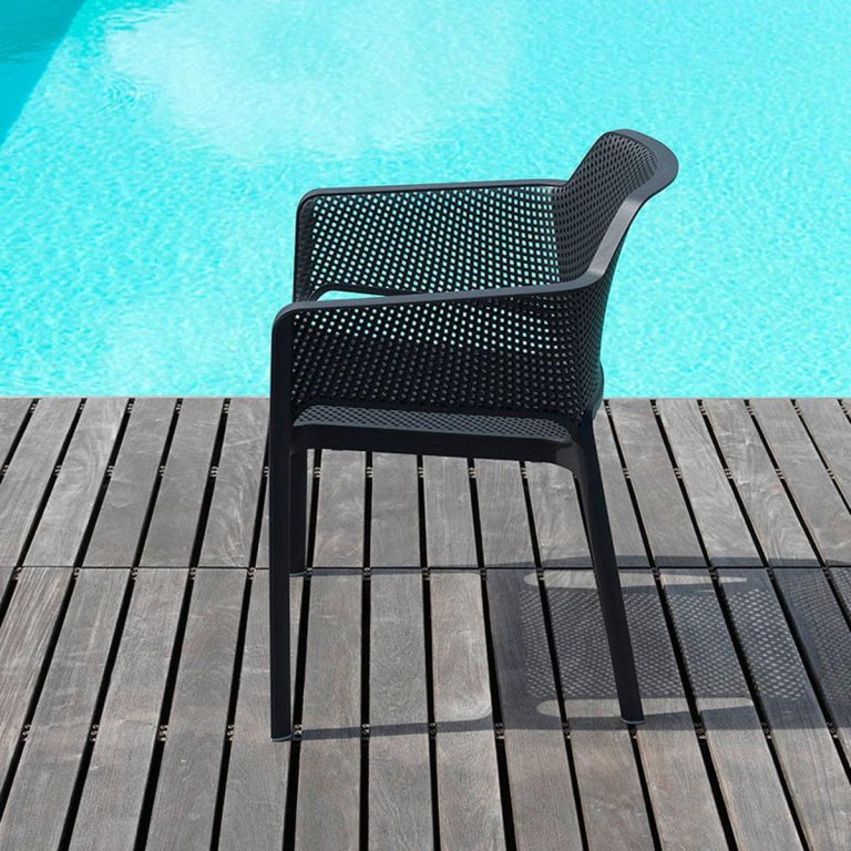 Nardi Net tuinstoel met armleuning Bianco