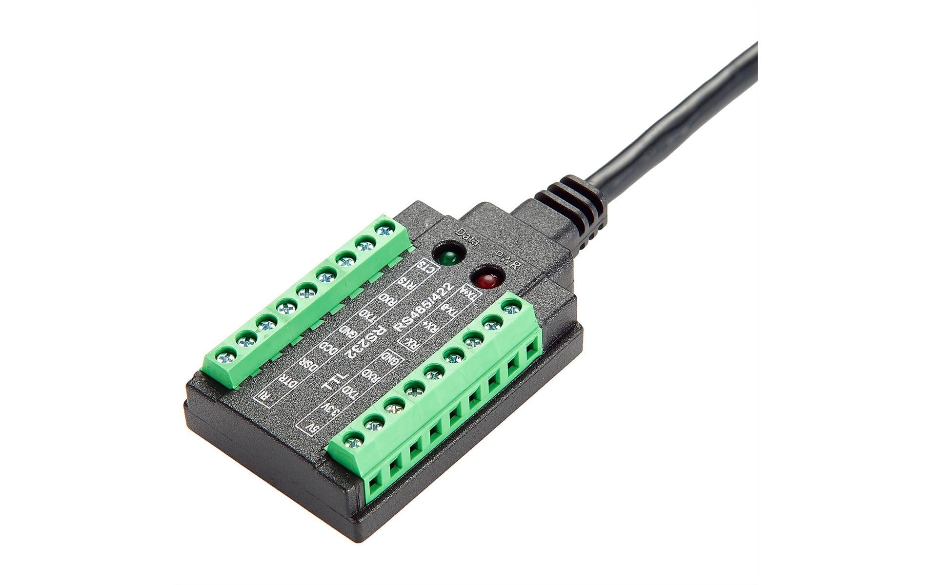 Schnittstellenkabel USB EX-13003USB zu 1S Seriell RS-232/422/485/TTL Kabel mit Terminal Block, 1.0 m (FTDI Chipsatz)