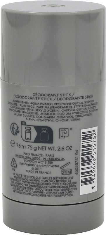 Paco Rabanne - Invictus - Deodorant Stick - 75gr