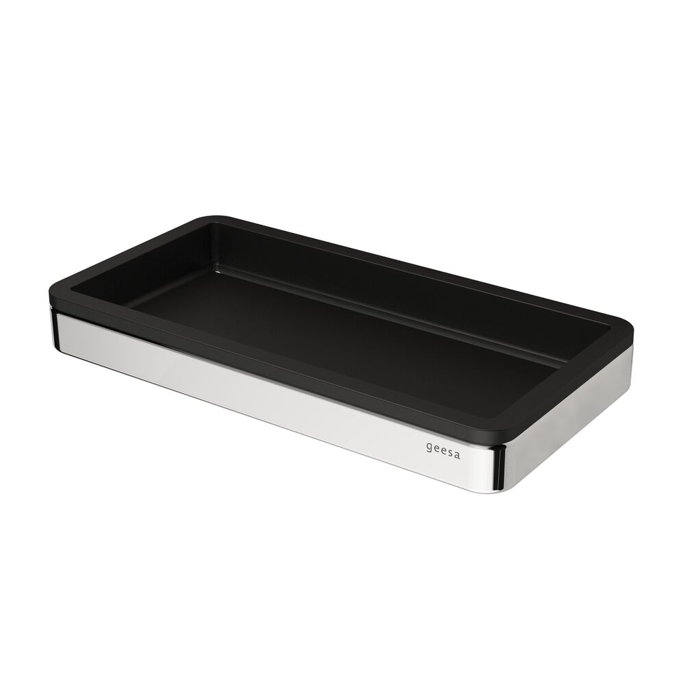 Geesa Frame planchet 21cm zwart/chroom