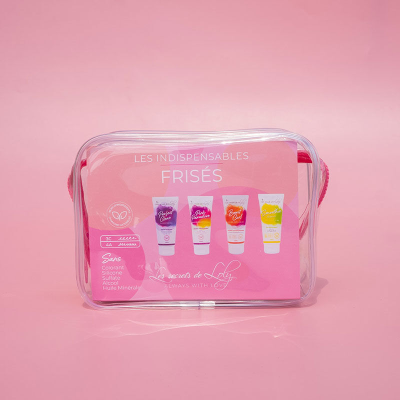 Trousse de voyage pour cheveux frisés