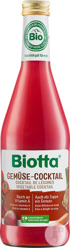 Biotta Cocktail De Légumes Jus Bio Flacon 500ml