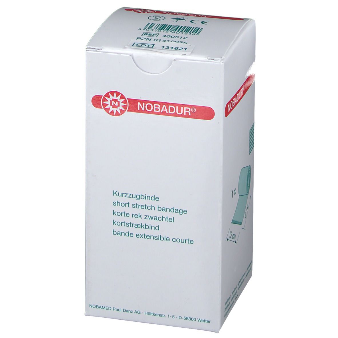 NOBADUR® Kurzzugbinde 12 cm x 5 m