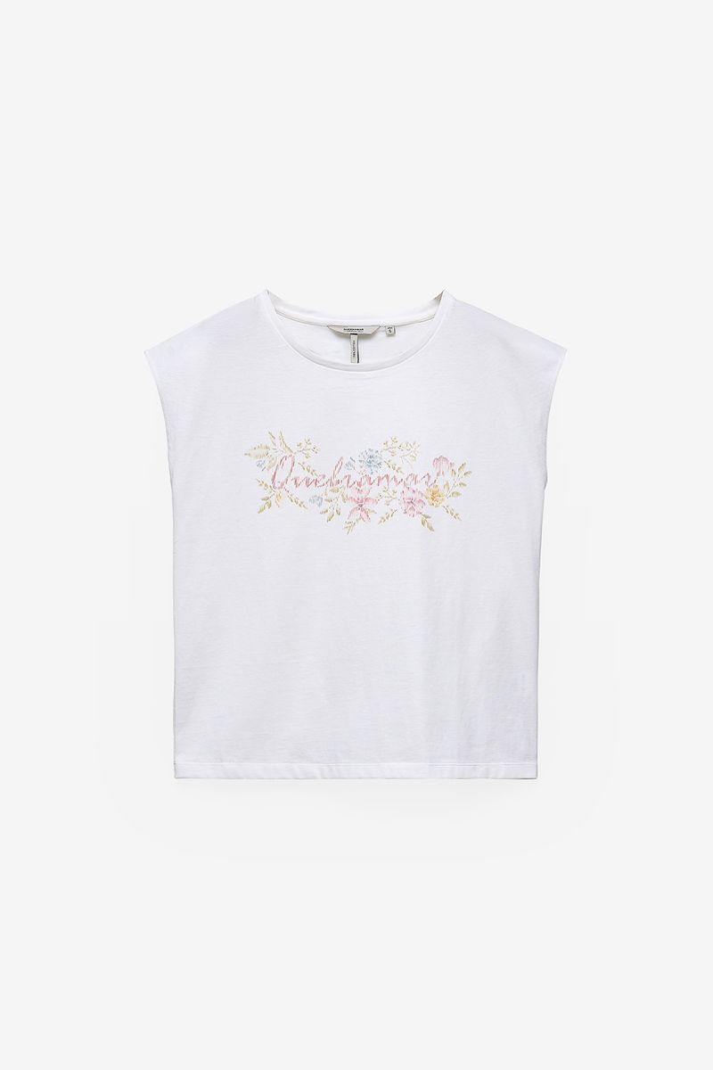 T-SHIRT COM ESTAMPADO FLORAL