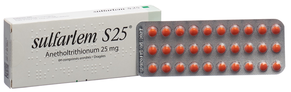 SULFARLEM Drag Blist 60 Stk<br>60 Stück, Blister, Überzogene Tablette