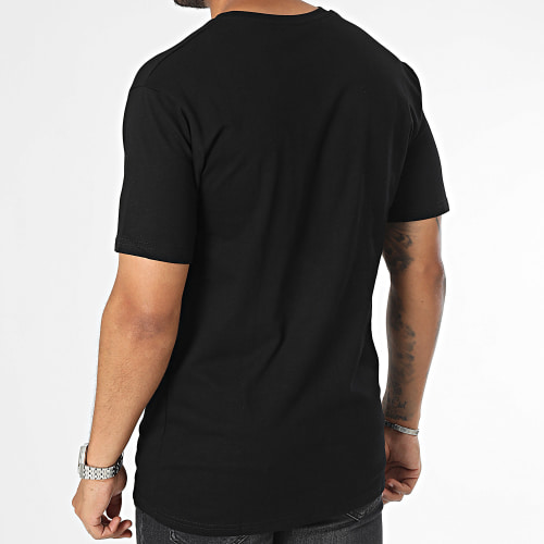 Tee Shirt Poche Noir Vert Kaki
