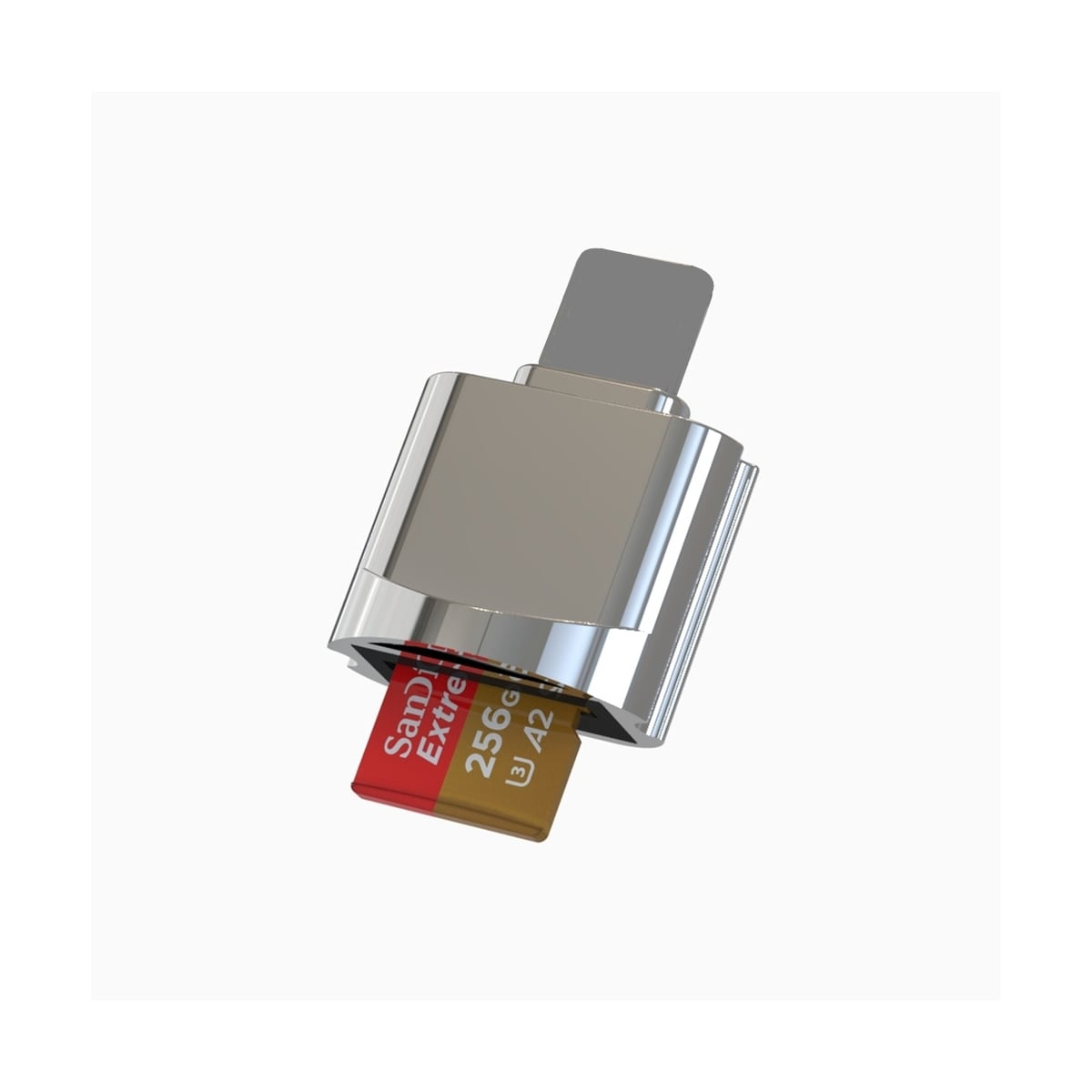 NÖRDIC Lightning-kortleser MicroSD UHS-I