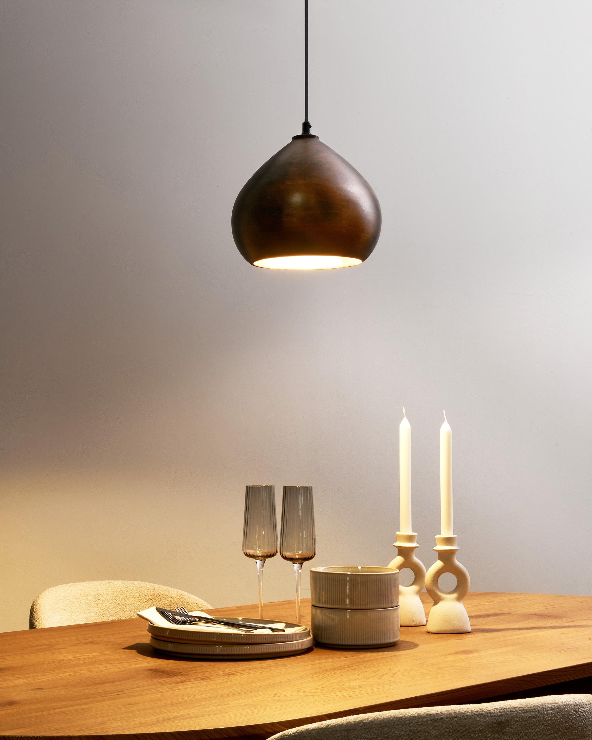 Hanglamp SANYATI Mangohout Donkerbruin