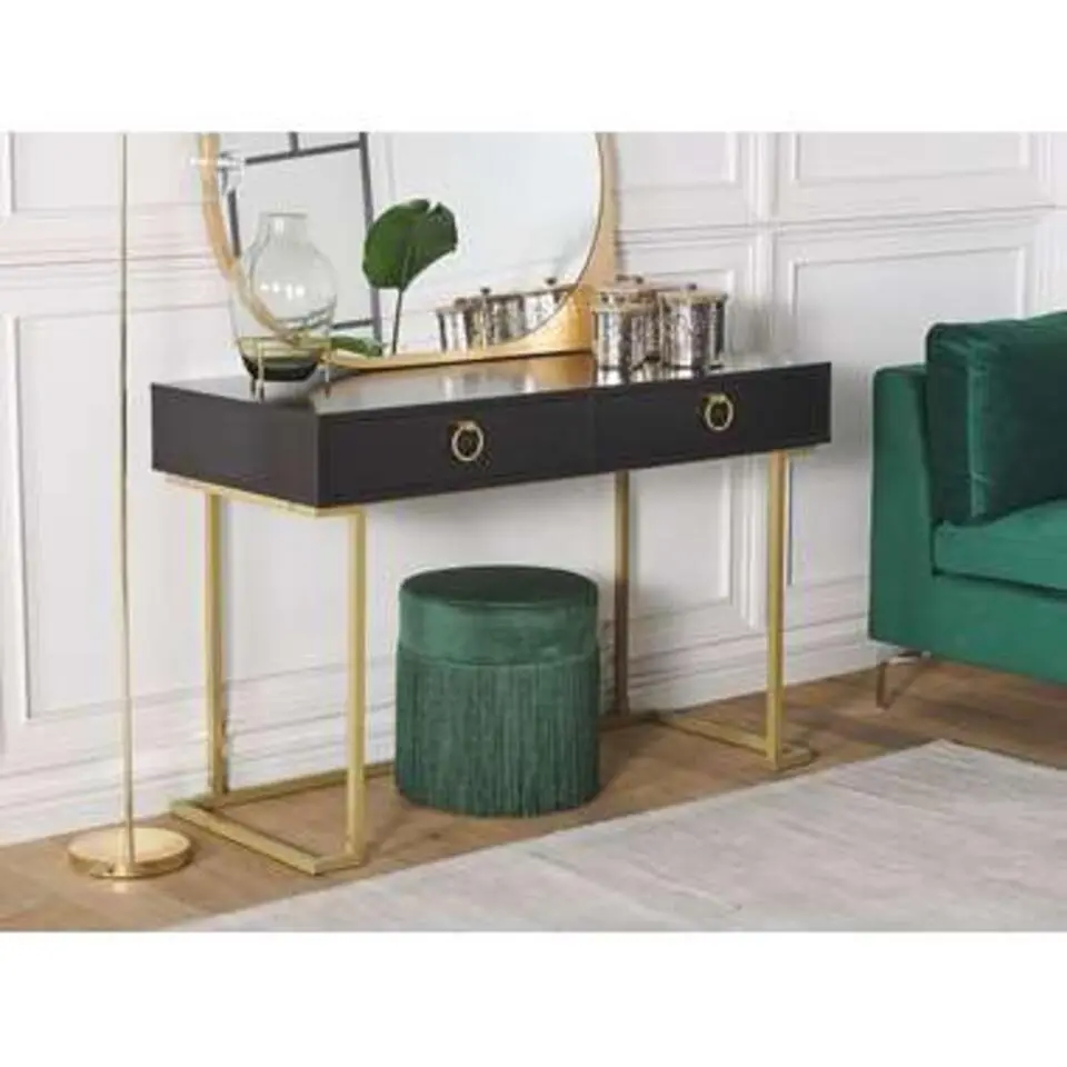 WESTPORT - Kaptafel - Zwart - Metaal
