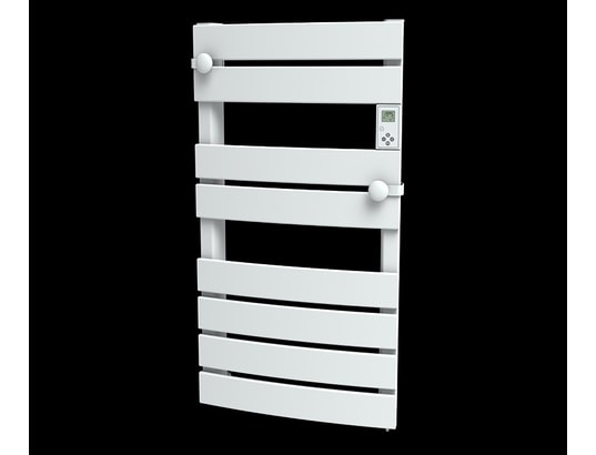 CARRERA - Sèche-serviette lame plate lcd blanc - 600w