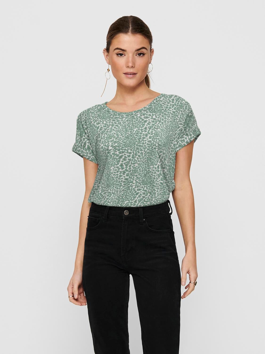 ONLMOSTER Top Chinois Green