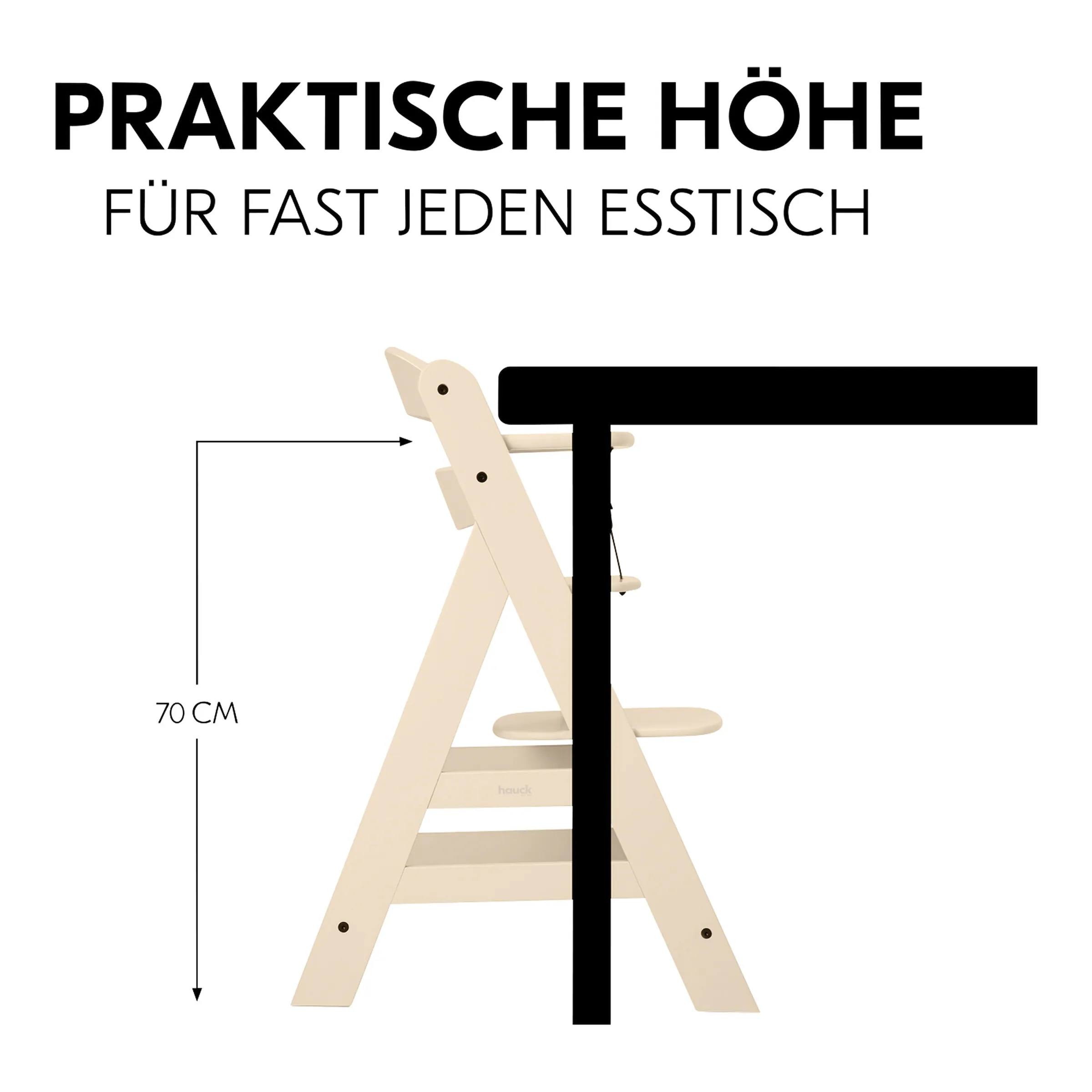 Hauck Hochstuhl Alpha + vanilla