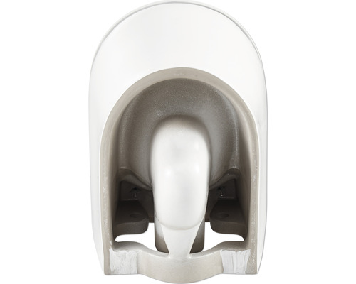 Jungborn wandclosetset ONE48, randloos, verkort, glanzend wit, met toiletzitting en softclose-mechanisme