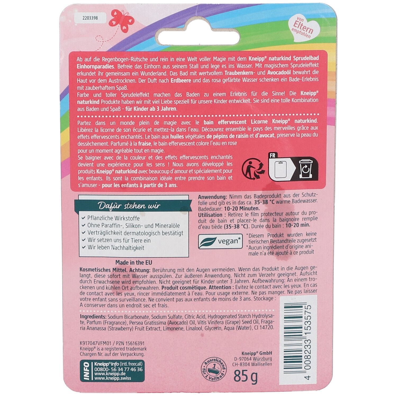 Kneipp® naturkind Einhornparadies Sprudelbad