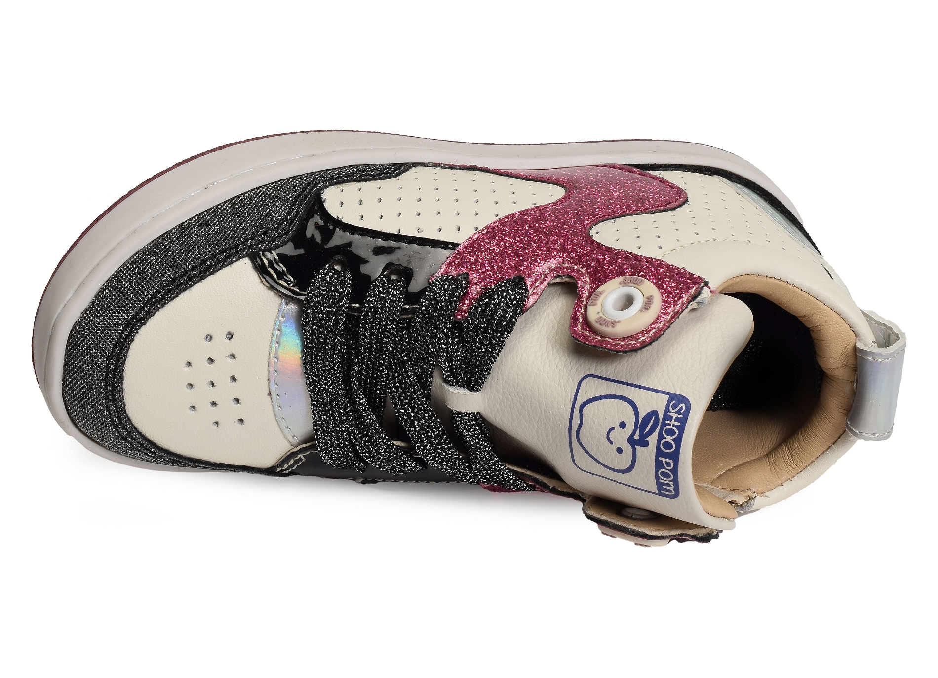 Teams jog lace blanc noir