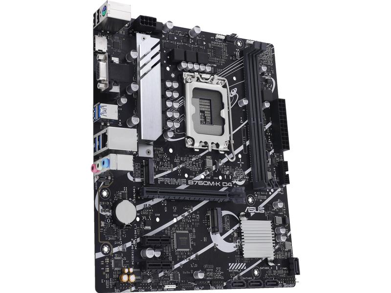 ASUS Mainboard PRIME B760M-K D4 Micro-ATX-Motherboard mit B760 Chipsatz