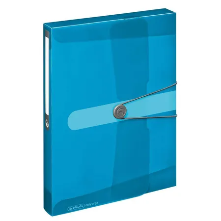 Herlitz Sammelbox PP A4 blau transparent 40mm